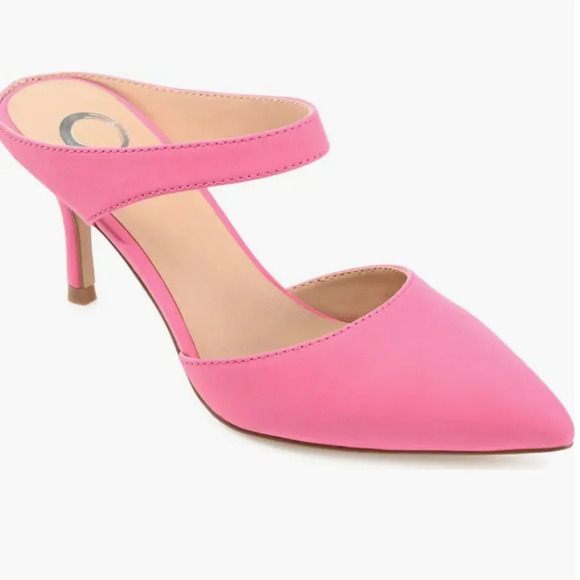 Journee Collection Women's Marvali mules Mid Stiletto Pointed Toe Pumps Size 7 - Picture 1 of 8